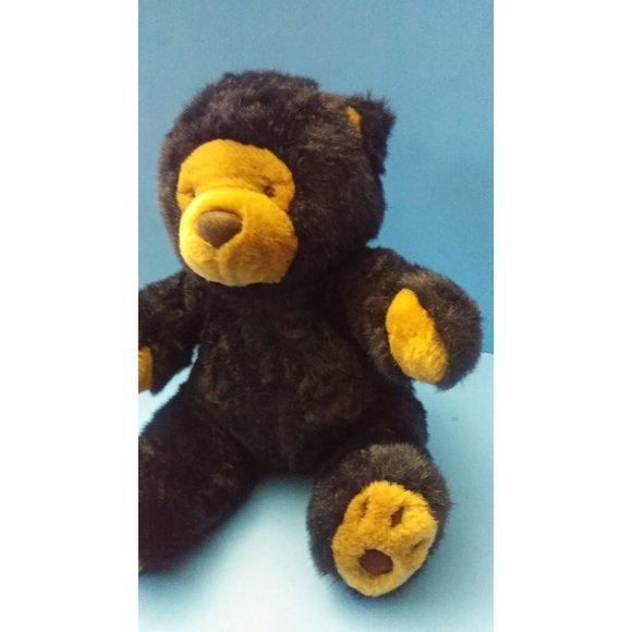 Sitting Black Teddy Bear  Stuff Animal 14'' Plush - Picture 3 of 9